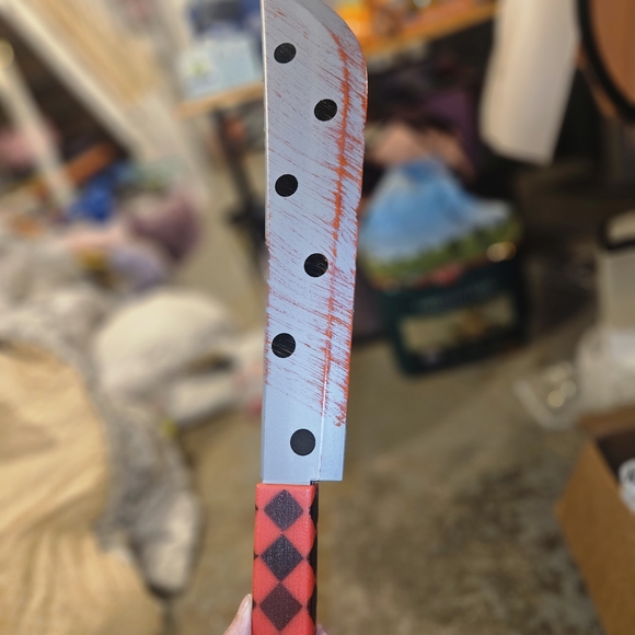 Harlequin Clown Costume for Kids - Black, White, Red - Picture 5 of 5